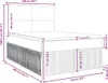 vidaXL Boxspringbett mit Matratze Hellgrau 160x200 cm Stoff Produktbild-Vorschau 8