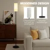 Stehlampe, Schirm in Leinenoptik, Metallstange, Produktbild-Vorschau 4