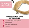 hair2heart Premium Mini Tape Extensions Echthaar - 12 Tapes Produktbild-Vorschau 3