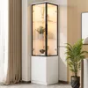 Merax Eckvitrine Vitrinenschrank mit LED-Beleuchtung, Produktbild-Vorschau 4