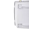 The underside of a gray pet carrier is shown against a white background. Podgląd zdjęcia produktu