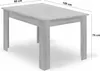 A rectangular table with dimensions indicated by text overlays. Voir les images du produit