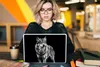 MuchoWow® Laptop Aufkleber Sticker Cover Wolf - Tiere - Produktbild-Vorschau 5