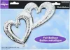 SuperShape Folienballon "Herzen" Silber | 134x91cm Produktbild-Vorschau 2