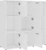 vidaXL Regał biały 90x30x90 cm Materiał drewnopochodny Podgląd zdjęcia produktu 5