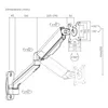 Maclean Doppelarm-Monitor-Wandhalterung, 17-32", 9kg max, Produktbild-Vorschau 10