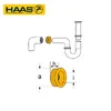 Diagram showing plumbing components and a measurement detail. Produktbild-Vorschau