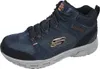 A single blue and gray Skechers men's hiking boot is shown against a white background. Produktbild-Vorschau