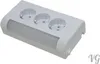 3-fach Aufputz Schuko Steckdose mit LED Lampe 4W 400lm A+++ Produktbild-Vorschau 2