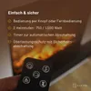 Glow Fire Elektrokamin 'Pandora' | LED Standkamin in weiss Produktbild-Vorschau 6