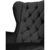 Schwarz Ohrensessel aus Velours Falco 86 cm Sessel mit Produktbild-Vorschau 3