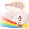 Vrygle LED Deckenleuchte Kinderzimmer: Rosa Wolken- und Produktbild-Vorschau 2