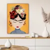 MuchoWow® - Leinwandbilder - Frau - Blumen - Gelb - Kunst, Produktbild-Vorschau 6