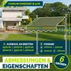 tillvex Balkonmarkise 200 cm Armeegrün Gelenkarm Markise Produktbild-Vorschau 6