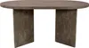 Esstisch oval mit geraden Kanten 160x90 cm Holz Graue-Optik Produktbild-Vorschau 6