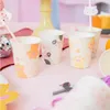 Kartonbekers met kattenprint, mix van kleuren, voor een Productafbeelding-voorbeeld 2