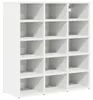 vidaXL Szafka na buty z półką Biała 77,5 x 30 x 83,5 cm Podgląd zdjęcia produktu 1