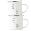 Ich atme ein Ich raste aus Emaille Tasse Work Life Balance Produktbild-Vorschau 2