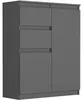 Komoda 98 cm 2 dveře 2 zásuvky skříňka FRAMIRE S-2 antracit Náhled obrázku produktu 1