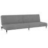 The Living Store Schlafsofa 2-Sitzer Hellgrau Samt Produktbild-Vorschau 3