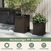 COSTWAY 2 donice kwadratowe, 48 cm/31,5 wysokości, donice Podgląd zdjęcia produktu 6