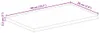 vidaXL Tischplatte 40x20x2,5 cm Rechteckig Altholz Massiv Produktbild-Vorschau 7