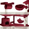Arbre à chat MARCEL 141 cm - rouge bordeaux Voir les images du produit 4