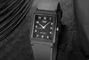 A black Casio watch with a square face and a black strap is shown in a close-up shot. Anteprima dell’immagine prodotto