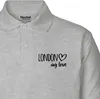 Huuraa Herren Polo Shirt London my love XL Sport Grey Bio Produktbild-Vorschau 2