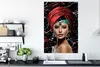 MuchoWow® Poster Frau - Abstrakt - Rot 80x120 cm - Produktbild-Vorschau 3