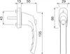HOPPE Fenstergriff LIÈGE - Druckknopf, Vierkant 7 x 40 mm, Produktbild-Vorschau 2