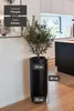 VIVANNO Vase de sol en fibre de verre SOLERIO Rond, noir Voir les images du produit 4