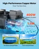 Pompe de piscine SucceBuy 400 W, pompe filtrante avec un Voir les images du produit 3