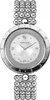A product shot of a silver Versace watch with a white face, presented on a white background. Produktbild-Vorschau