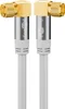 goobay Câble d'antenne SAT 135 type 4 x blindé 90° blanc 3 Voir les images du produit 1