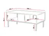 Table basse RIESEL – noyer Voir les images du produit 2