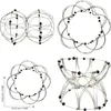 4D Mandala dekoratives Drahtgeflecht silber Set Produktbild-Vorschau 3