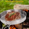 Camping Kochgeschirr Set 4-5 Personen Edelstahl Portable Produktbild-Vorschau 4