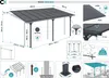 Terrassenüberdachung Carport KLEO 500L300 Aluminium Grau Produktbild-Vorschau 2