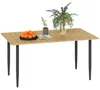 Outsunny Gartentisch 150x90cm, Balkontisch aus Stahl, Produktbild-Vorschau 1