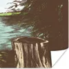 MuchoWow® Poster Baum - Meer - Illustration 100x100 cm - Produktbild-Vorschau 1