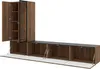Nábytok do obývačky MEDOXIN - orech / čierny + LED Náhľad obrázku produktu 7