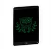 A black drawing tablet with a green drawing of an owl and leaves on its screen, set against a white background. Podgląd zdjęcia produktu