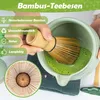 Matcha Set, Matcha Besen, Matcha Schale mit Ausgießer, Produktbild-Vorschau 2