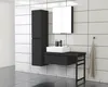 Jungborn Fußstütze TRENTA 45 x 68 cm eckig schwarz matt Produktbild-Vorschau 3