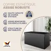 Casaria Banc de rangement noir 80x40x40cm Coffre de Voir les images du produit 3