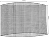 A black mosquito net for a garden umbrella, shown flat. Anteprima dell’immagine prodotto