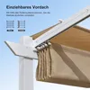 PURPLE LEAF Garten Pergola 3x4 m Aluminium Produktbild-Vorschau 4