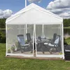 Relaxdays Moskitonetz für 3 x 3 m Pavillon, 2 Seitenteile, Produktbild-Vorschau 2