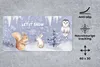 MuchoWow® Mauspad Mousepad Winter - Schnee - Tiere 60x30 cm Produktbild-Vorschau 2